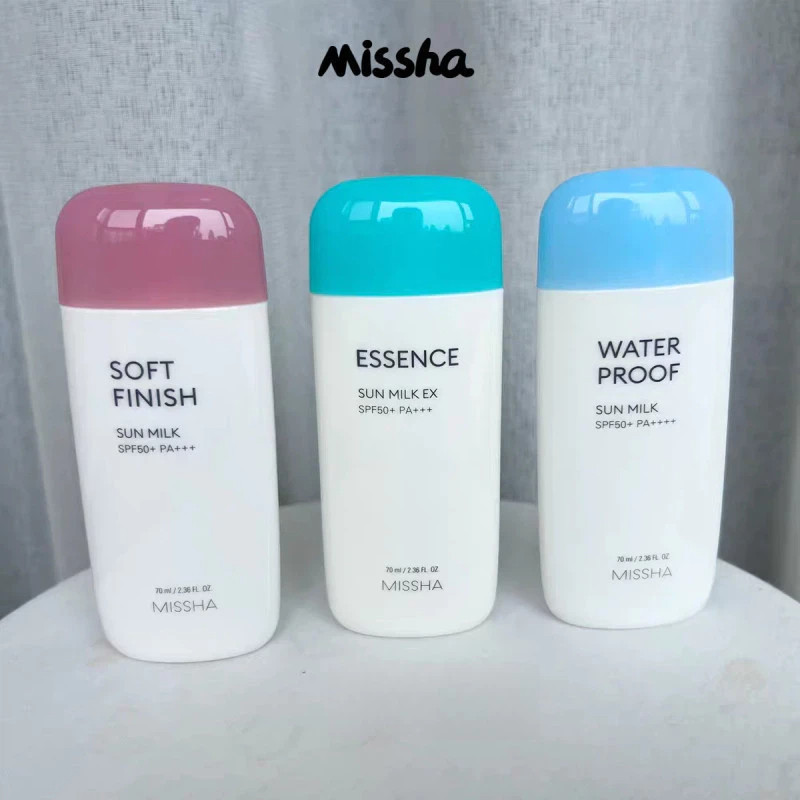 Kem chống nắng Missha soft finish velvet finish water proof essence sun milk - 70ml