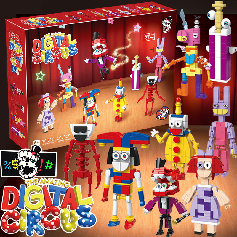 Magic Number Circus jax jax Búp Bê Búp Bê Joker Pamoni Giáo Dục Khối Xây Dựng Đồ Chơi Hình Nam