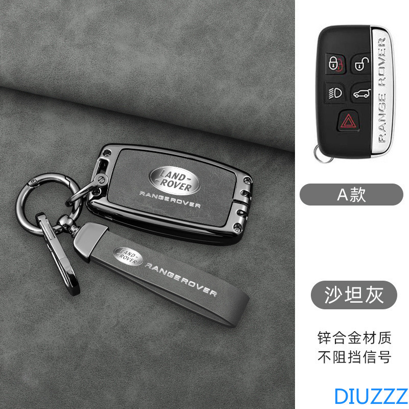Hợp Kim Kẽm Da Ô Tô Từ Xa Chìa Khóa Bao Da Giá Đỡ Vỏ Cho Land Rover Range Rover Sport Evoque Freelan