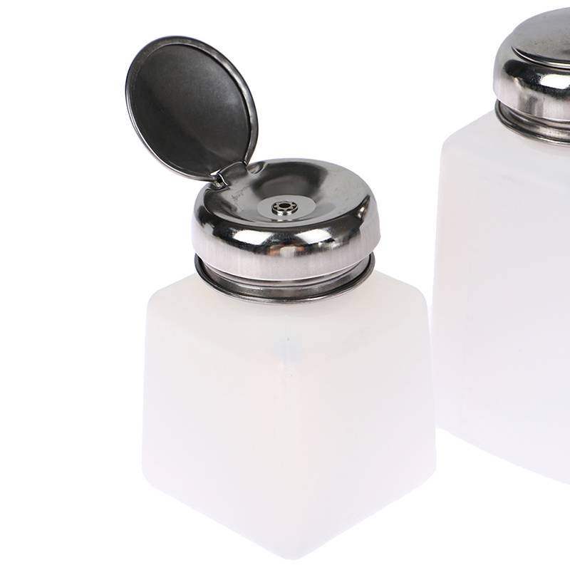 Heabety Máy Bơm Rỗng Dispenser Sơn Móng Tay Tẩy Chai Móng Tay Nghệ Thuật Sạch Acetone Chai Mới