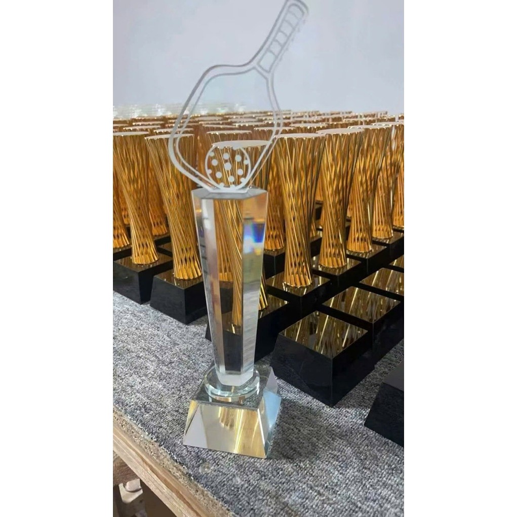 Cúp Pickleball Pha Lê Cao Cấp – Cúp Trao Giải Pickleball Sang Trọng – Trophy Pickleball Khắc Tên
