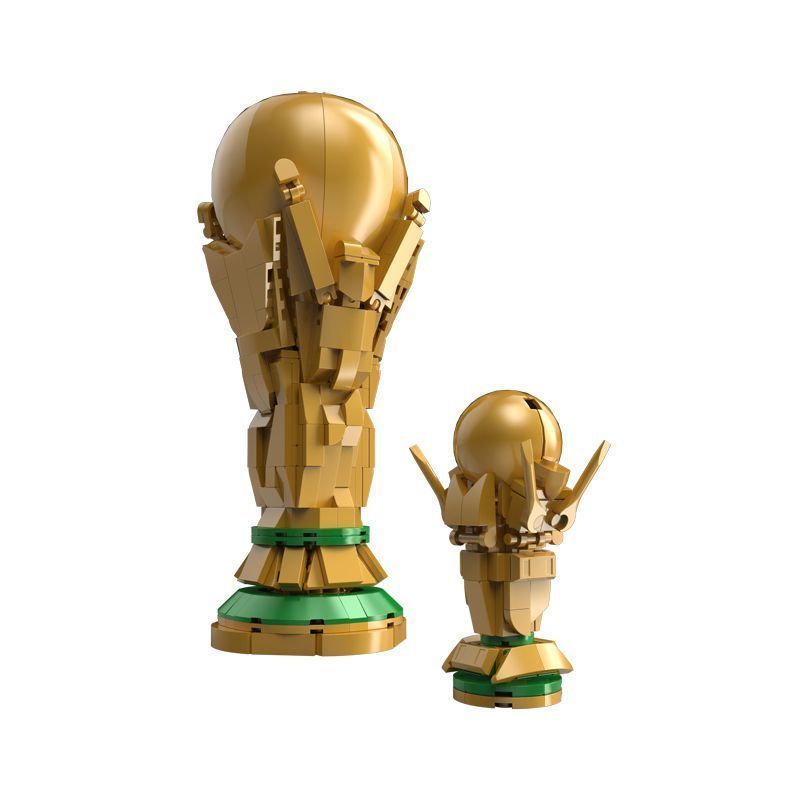 Tương thích với Lego Football World Cup Hercules Cup Khối xây dựng Giải vô địch bóng đá Cúp trang tr