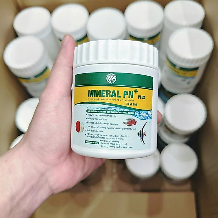 Khoáng bột tổng hợp MINERAL PN+ PLUS. X4 lần vi sinh, bổ sung khoáng, vitamin C và vi sinh đậm đặc