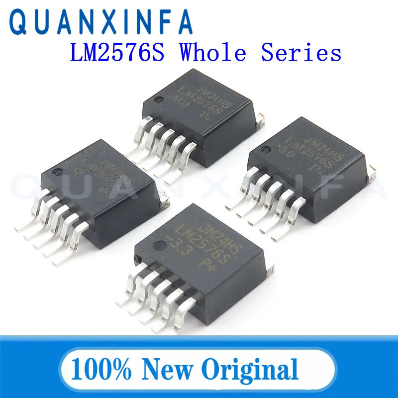 10 CÁI LM2576S-3.3 LM2576S-5.0 LM2576S-12 LM2576S-Adj (Có thể điều chỉnh) LM2576S 3V / 5V / 12V / Bộ
