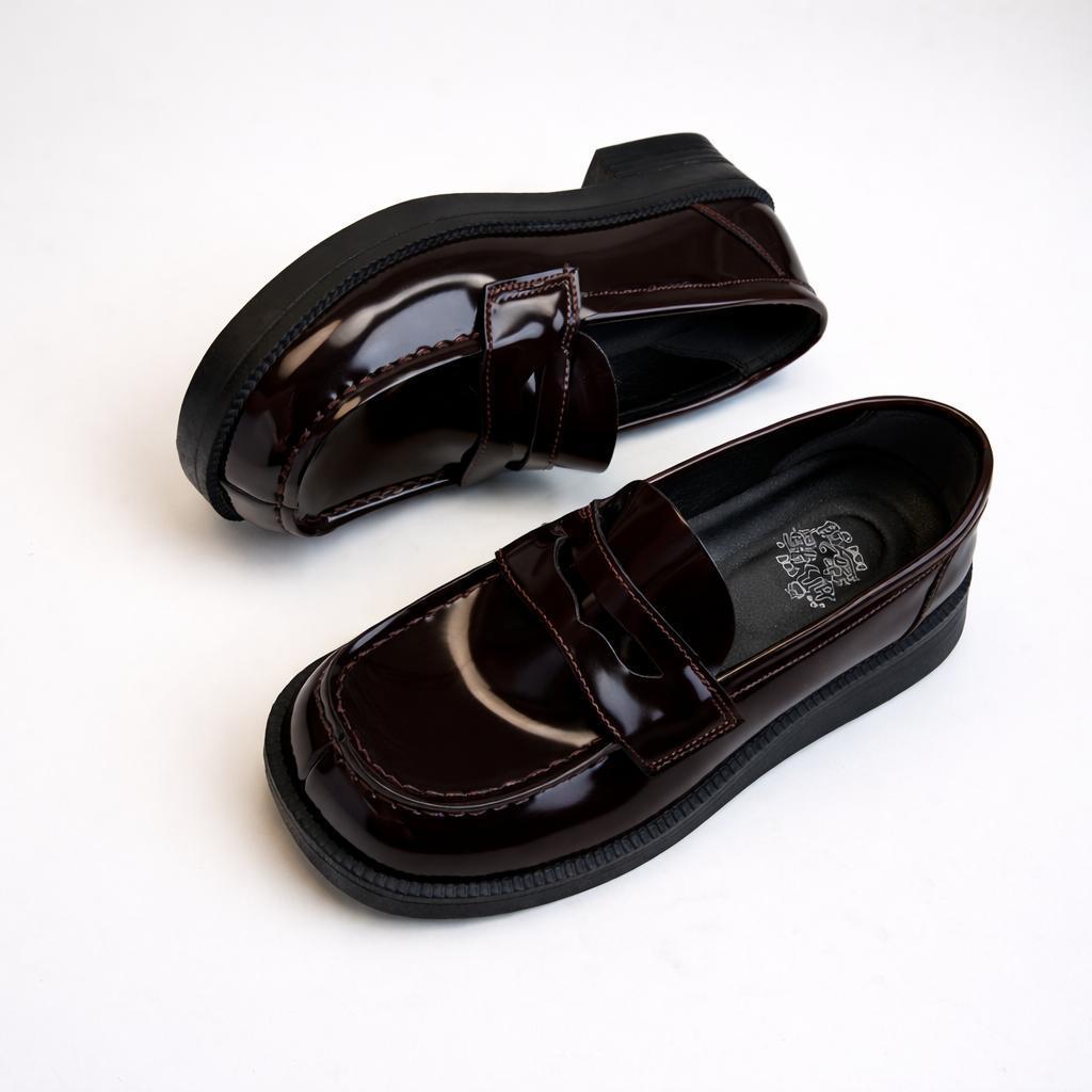 AH1 2026 Nữ penny Loafers JK Đồng Phục Giày Nữ Sinh Trung Học Giày Da Nữ Loafer