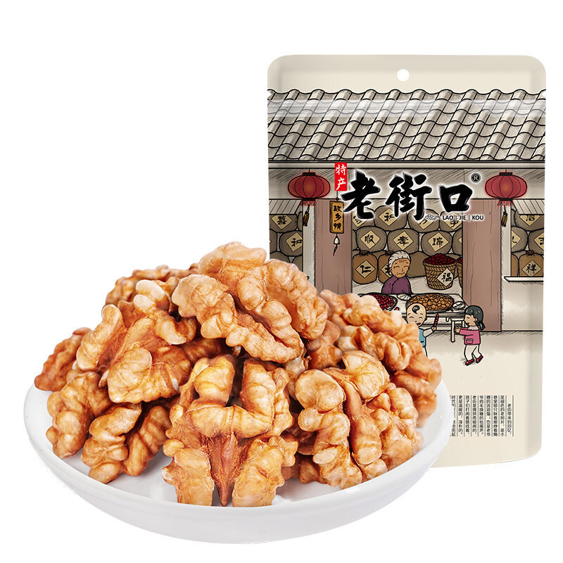 Lao Jiekou |   Chưa qua chế biến Không có phụ gia Quả óc chó khô thân thiện với bà bầu 00g Đồ ăn nhẹ