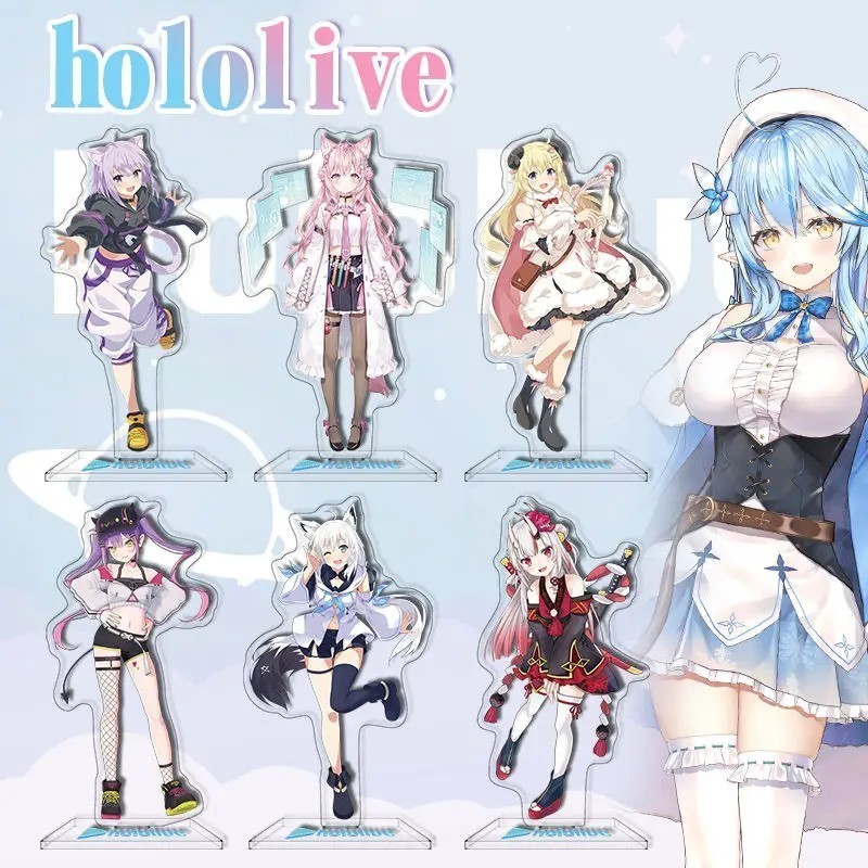 Mô hình Standee Hololive Shirakami Fubuki Ookami Mio quà tặng sinh nhật fan Vtuber độc đáo