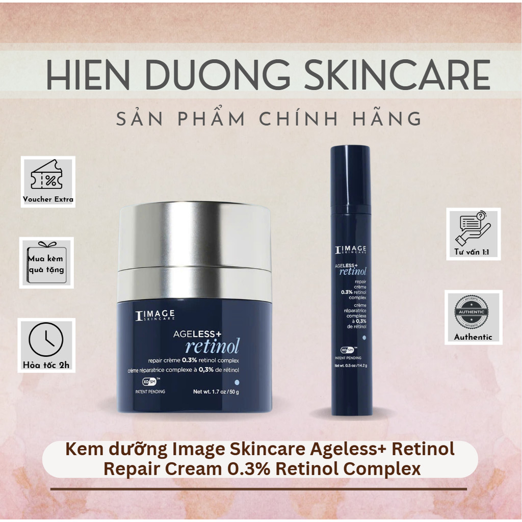 [Hàng Công Ty] Kem dưỡng Image Skincare Ageless+ Retinol Repair Cream 0.3% Retinol Complex | Căng bó