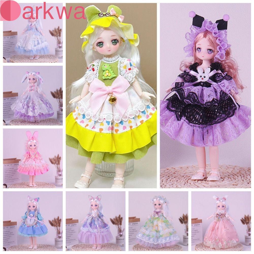 DARKWA Girl 's DIY Dress Up Toy Removable Joint Doll Cô gái đầy màu sắc