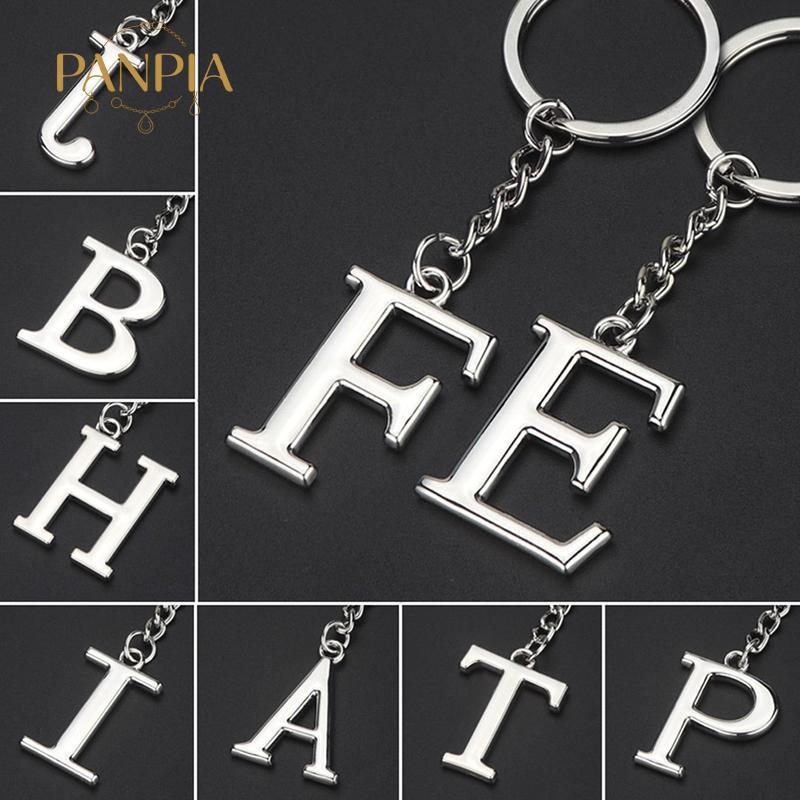 PNPIA- Mặt Dây Chuyền Bảng Chữ Cái Sáng Tạo Thời Trang 26 Chữ Cái Bảng Chữ Cái Ban Đầu Móc Khóa 26 C