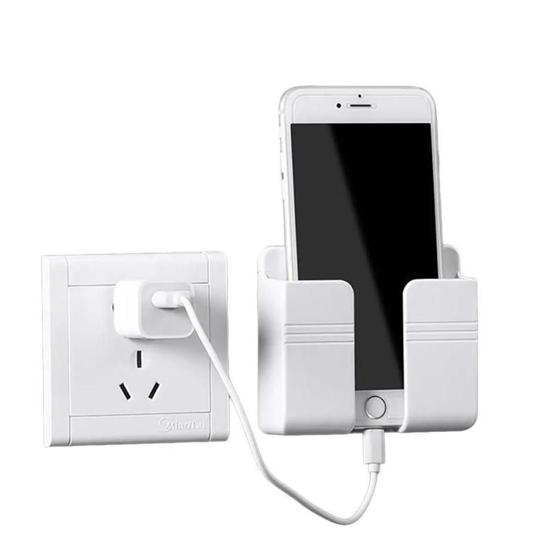 COMBO 5 Kệ Dán Tường Để Remote và Đồ Dùng - Giá Đỡ Sạc điện thoại Có Móc Treo Dây Điện