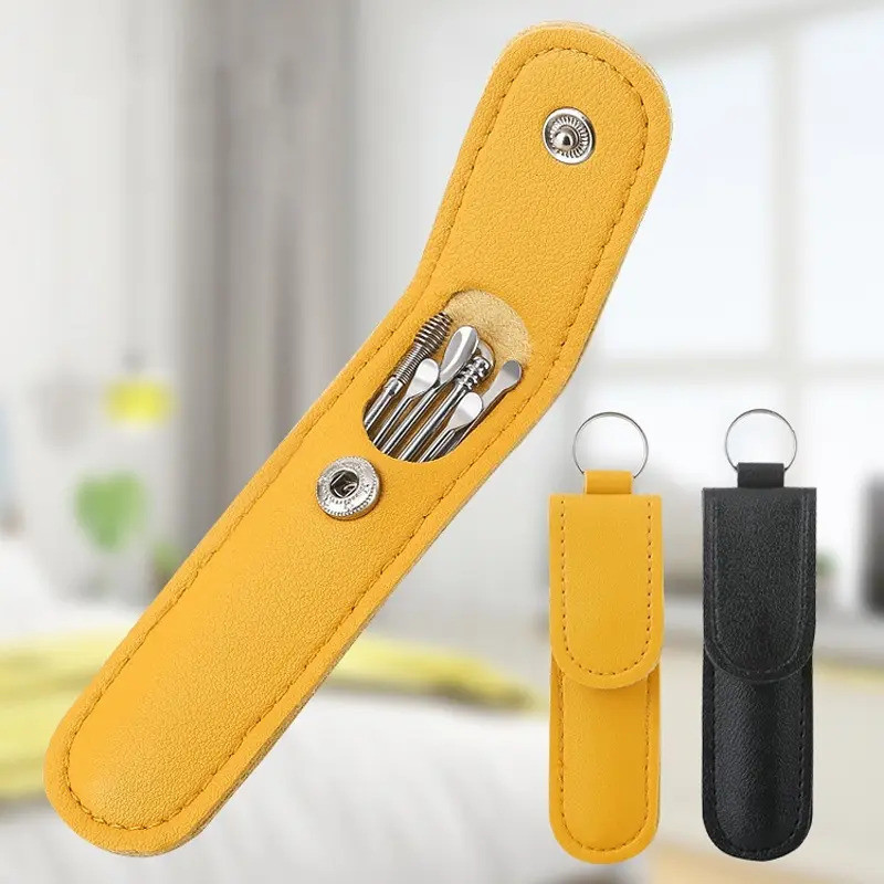 HANDY Ear Cleaner Ear Pick Set Ear Picker Iron Ear Wax Cleaning Tool Ear Wax Cleaner Earpick Beauty 