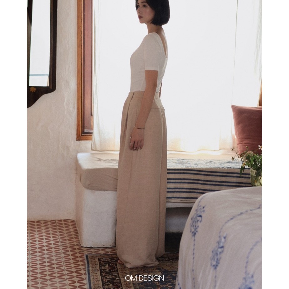Quần suông dáng dài chất mềm rũ - Nomad Pants (+% phí sàn) - By OM Design