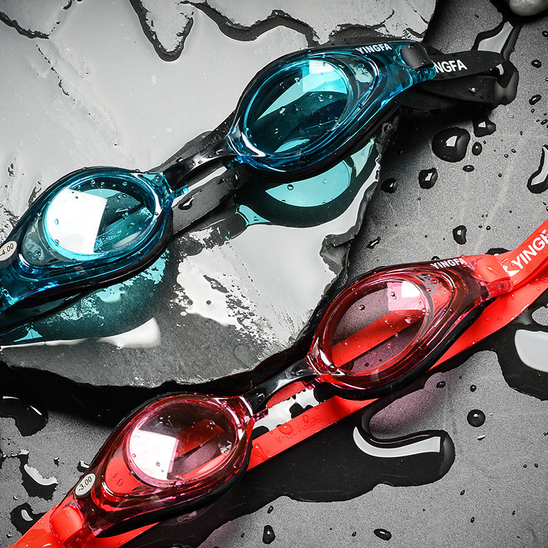 Popular~Yingfa Myopia Swimming Goggles Large Frame, Comfortable, High-Definition, Anti-Fog, Small Fr