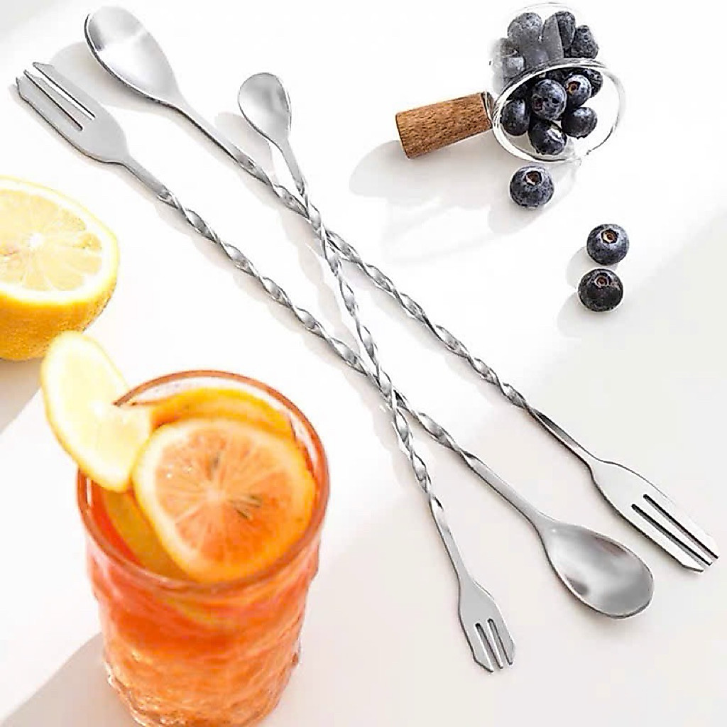 Thìa bar pha chế Inox 2 đầu (Thìa Bar Spoon)