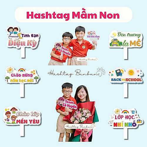 Hashtag khai giảng, mầm non