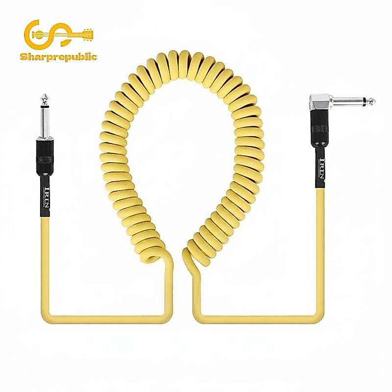 Phụ kiện đàn guitar Sharprepublic Cáp kết nối âm thanh 3 mét Cáp lò xo chống nhiễu cho đàn guitar đi