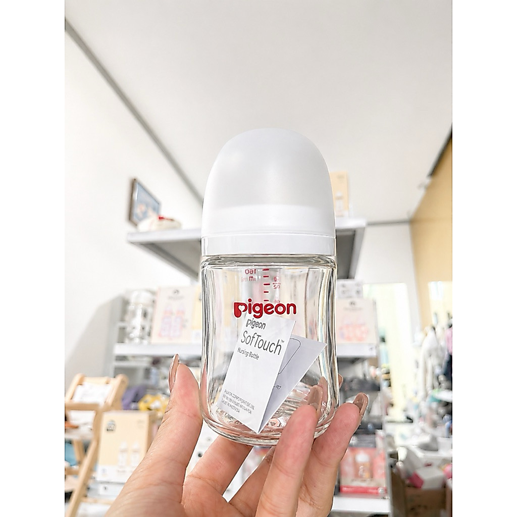 Bình sữa Pigeon ppsu / thuỷ tinh 160ml/240ml chính hãng