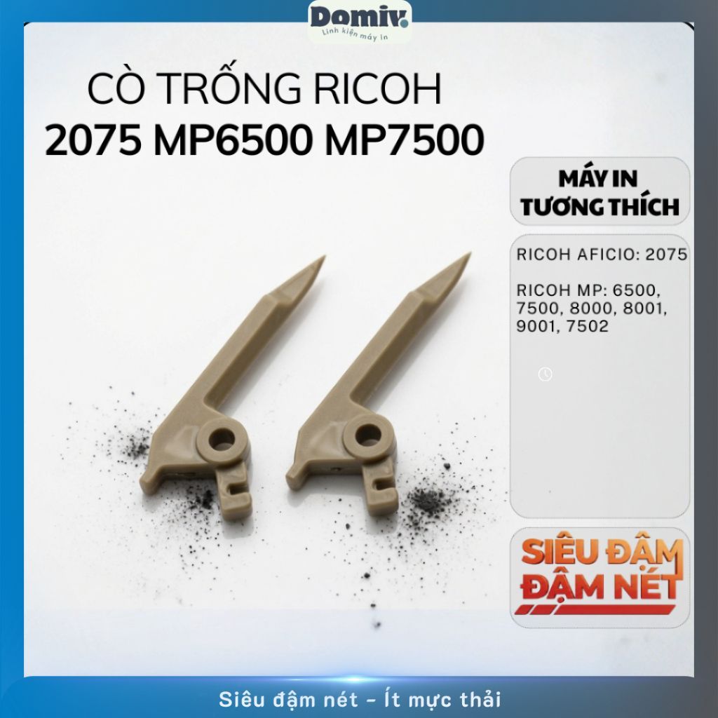 Cò Trống Ricoh 2075 MP6500 MP7500 MP8000 MP9001 MP7502 Truyền Động Ổn Định Bền Đẹp Dễ Lắp DOMIV