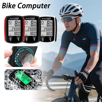 Fonken Xe Đạp Có Dây Máy Tính Chống Nước Xe Đạp Đồng Hồ Đo Màn Hình LCD Đi Xe Đạp Đồng Hồ Tốc Độ Xe Leo Núi Speedo Đồng Hồ