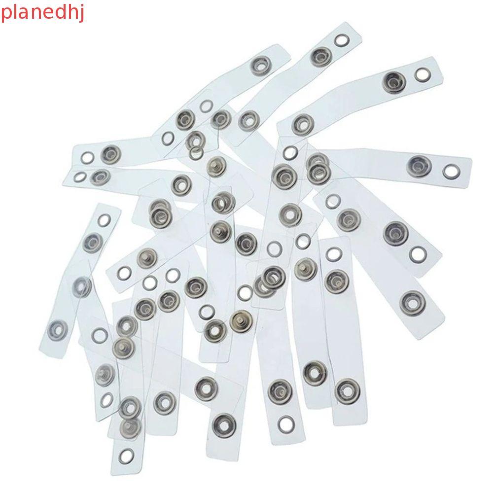 PLANED Card Holder Dây có thể thu vào 10 miếng PVC trong suốt Hộp đựng thẻ ID trong suốt