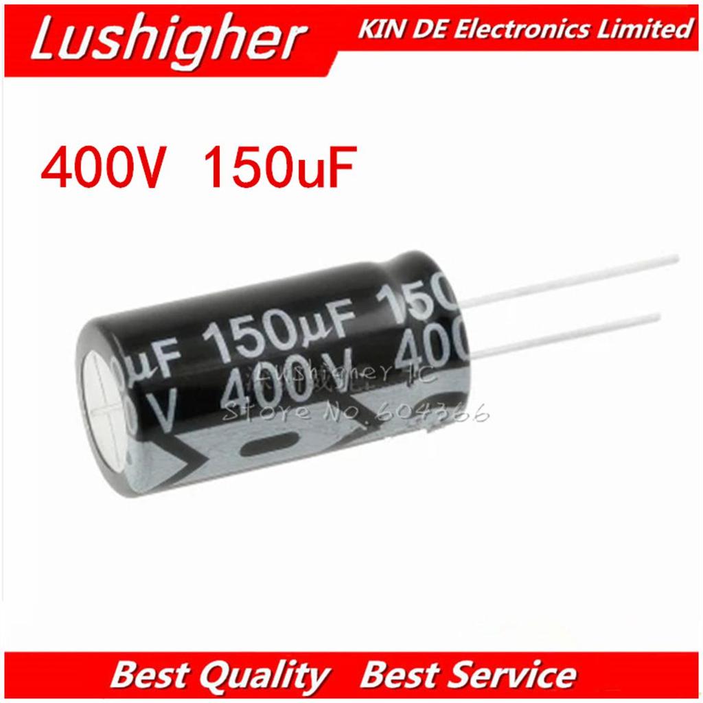2 Chiếc 400V150UF 400V 150UF 18 * 35mm 150UF 400V 18x35 mm Nhôm Điện Phân Tụ DIP