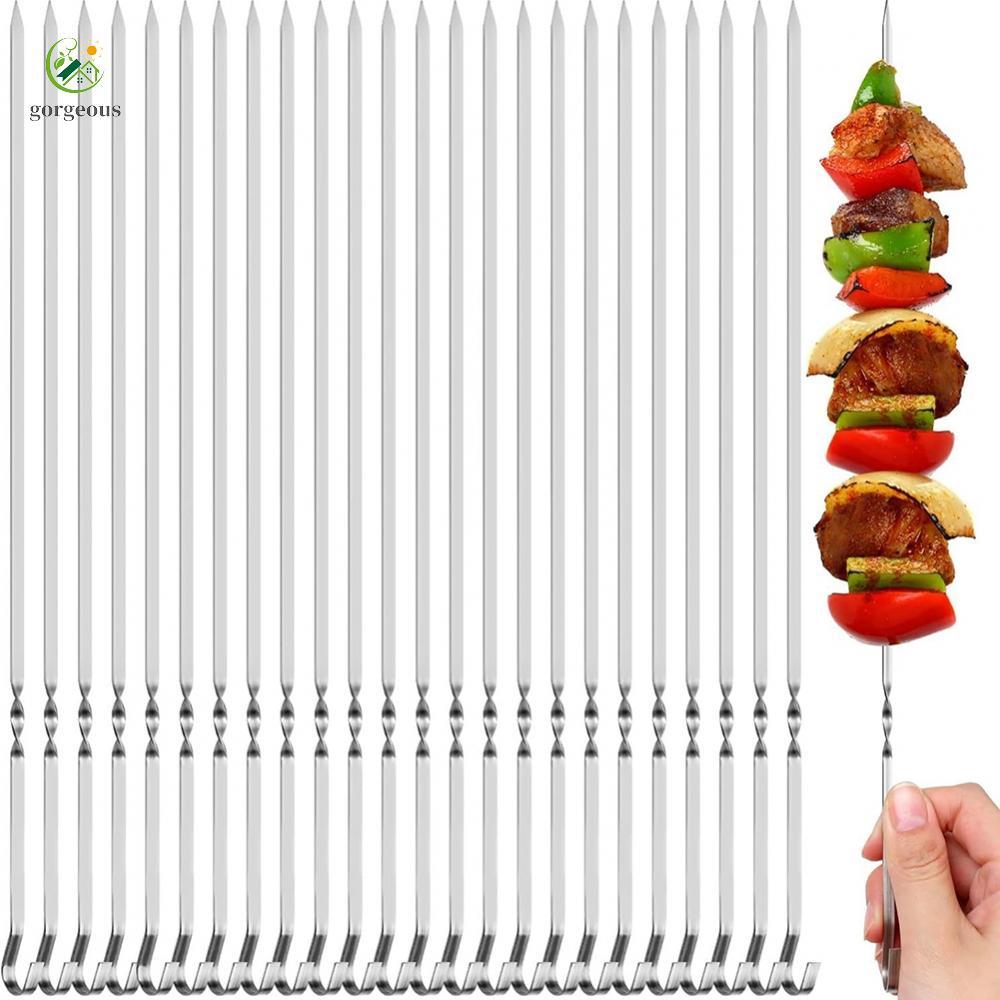 [FUXIN]Barbecue Skewers 39cm Long Skewers Food-grade Stainless Steel Food Skewers