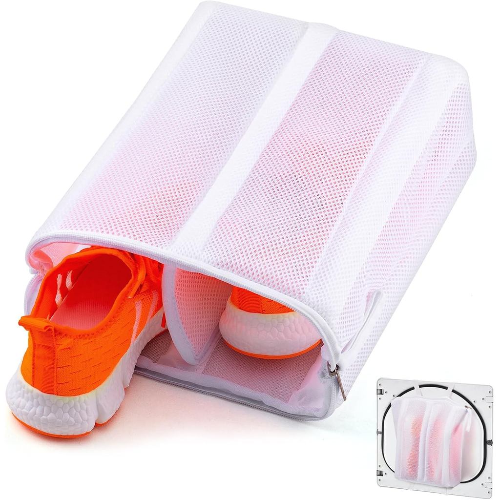 Túi khô giày 2 trong 1 dành cho giày Sneaker Dry & Wash, Túi máy sấy giày thể thao hai vùng có dây đ