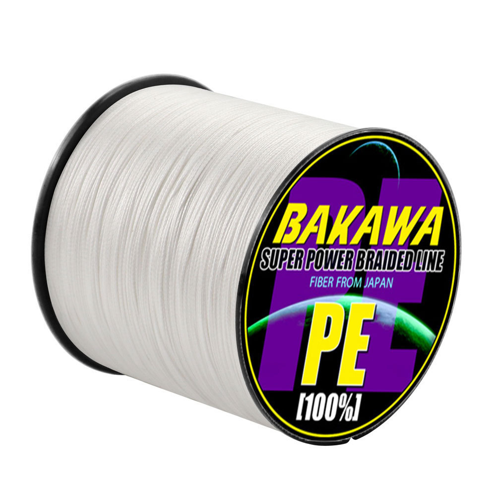 Bakawa 300M 8X PE Line Dây bện 8 sợi Dây câu 100% PE Lure Line