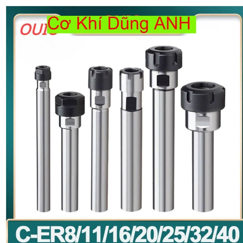 Cán nối gắn collet er, đầu nối dao, cán kẹp dao phay,cán dao trụ nối gắn collet ER20,ER25,ER32