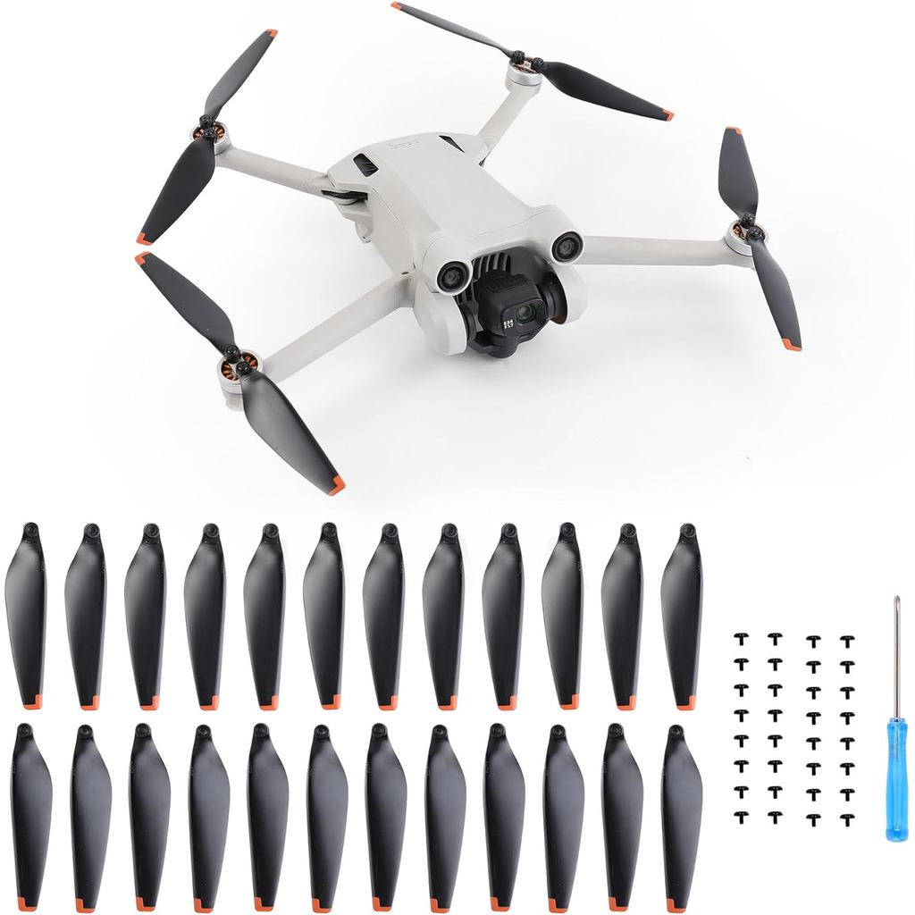 24 Chiếc Cánh Quạt Thay Thế Cho DJI Mini 4 Pro / Mini 3 Pro, JISONCASE Tiếng Ồn Thấp & Giảm Nhanh Cá