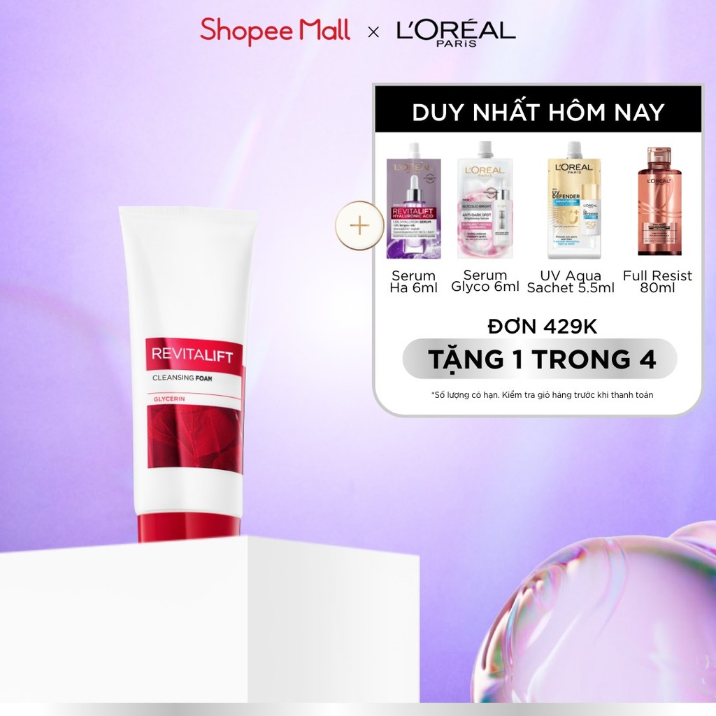 Sữa Rửa Mặt Làm Sạch Và Săn Chắc Da L’Oreal Paris Revitalift 100ml