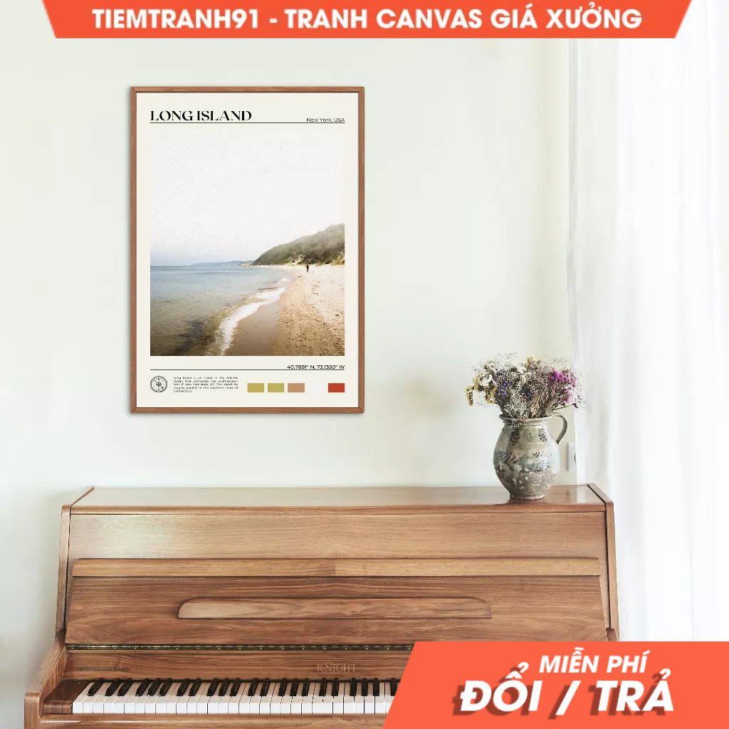Tranh treo tường, Oil Paint, Long Island Art, Long Island Poster, Long Island Photo, Long Island Dec