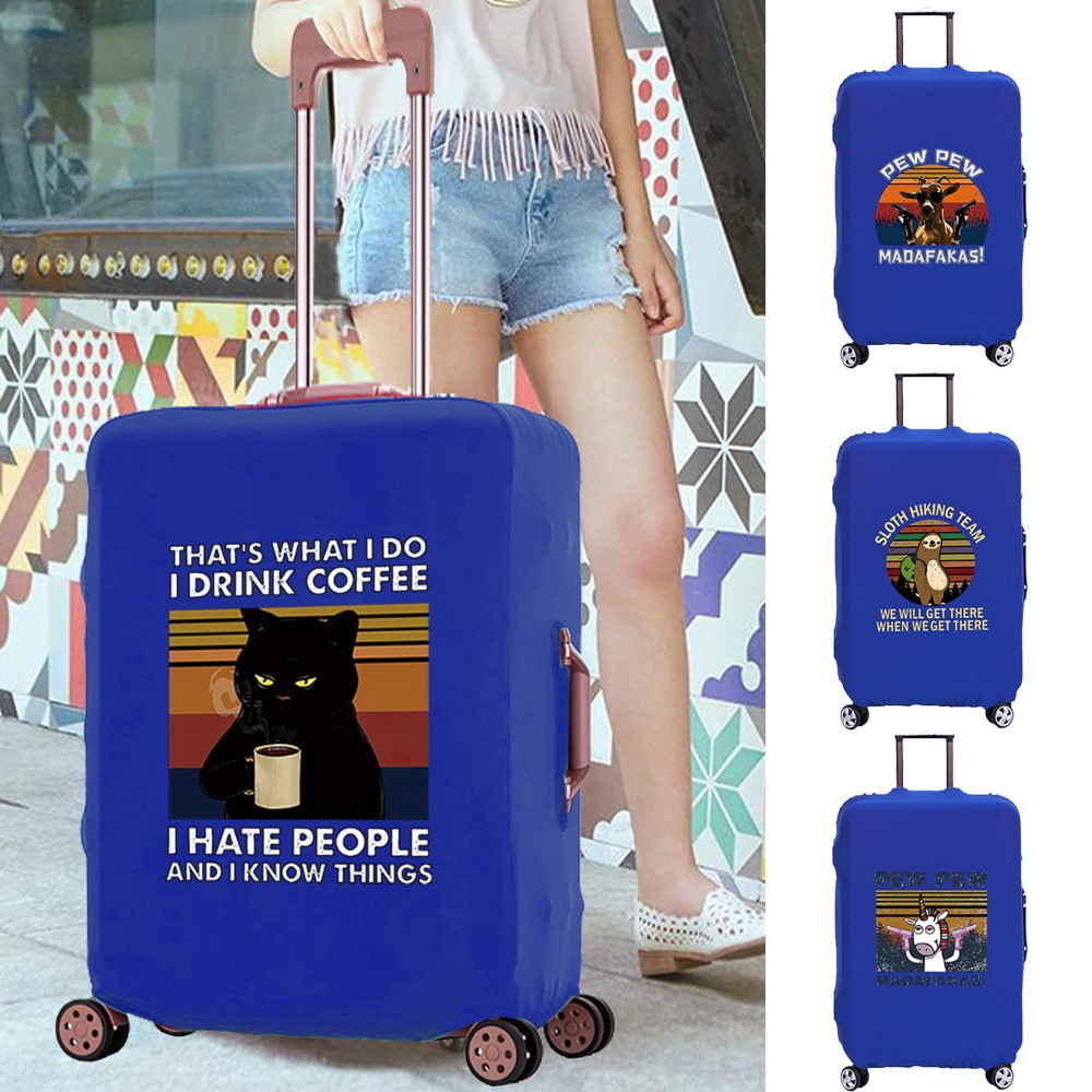 Luggage Protector Dust Proof Elastic Suitcase Protective Cover Travel Luggage Cover Pew Series