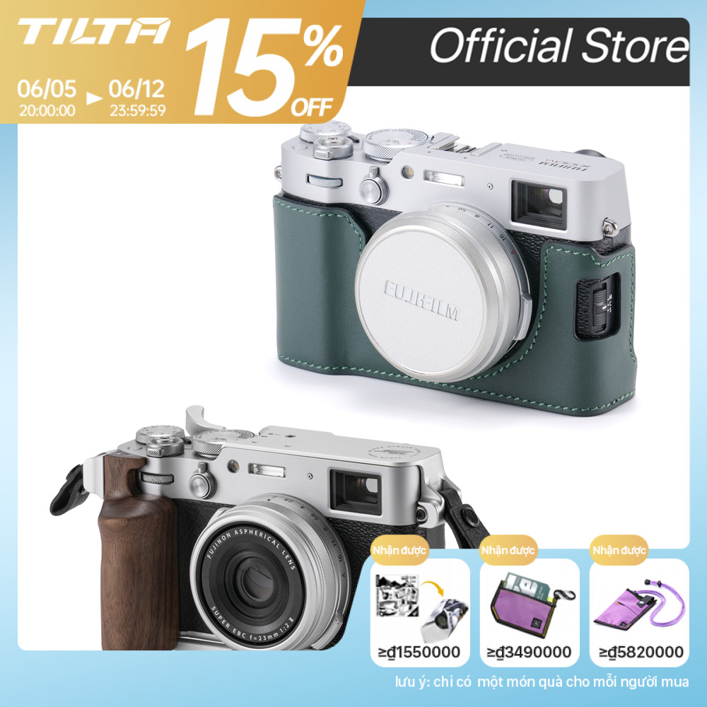 Tilta Fujifilm X100VI Vintage Camera Lồng TA-T70 Fujifilm Mở Rộng Phụ Kiện Bảo Vệ Túi Camera Bao Da 