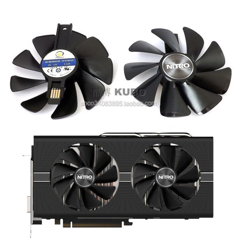 SAPPHIRE SAPPHIRE RX580 590 570 480 470 Ultra Platinum Phiên bản nước ngoài Quạt Card đồ họa