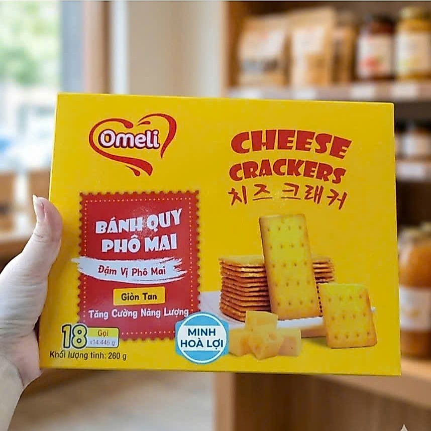 OMELI Cracker phô mai 260g