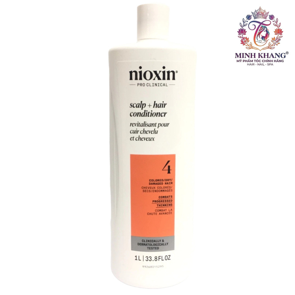 Dầu xả chống rụng tóc Nioxin System 4 Conditioner 1000ml ( New 2025 ) - Colored Hair [ MK ]