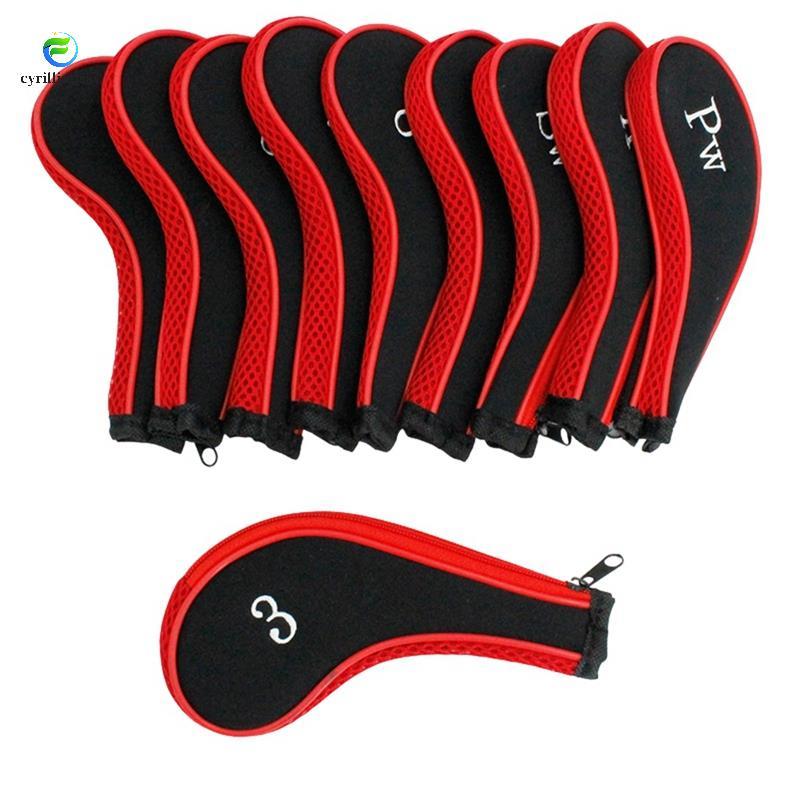 Câu Lạc Bộ Golf Head Cover Set Golf Iron Cover Phụ Kiện Dây Kéo Bao Golf Putter Headcovers Golf Head