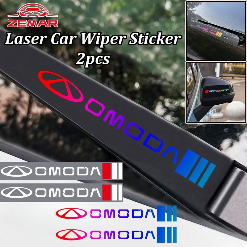 2 Chiếc Omoda 5 E5 Laser Khăn Lau Xe Ô Tô Miếng Dán Phản Quang Cửa Xe Ô Tô Gương Chiếu Hậu Dán Trang