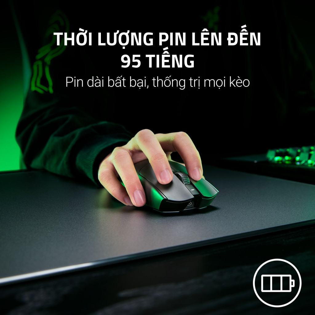 Chuột Gaming không dây Razer Viper V3 Pro SE Cảm biến quang học Razer Focus Pro 35K Gen 2-Chính hãng | BigBuy360 - bigbuy360.vn