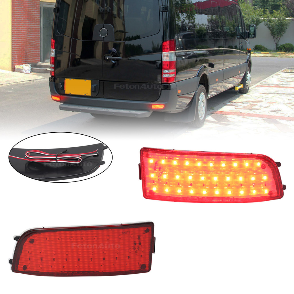 2 Chiếc Cản Đèn Phanh Chạy Phản Quang Phía Sau Đèn Sương Mù Cho W906 Sprinter VW CRAFTER Sprinter 07