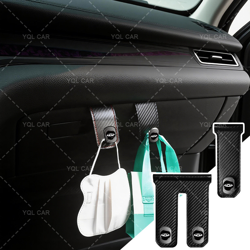 1 / 2 Chiếc Ô Tô Hành Khách Ghế Bảo Quản Móc Ẩn Điện Thoại Xe Ô Tô Ví Mặt nạ Móc Cho Chery Tiggo 2 3