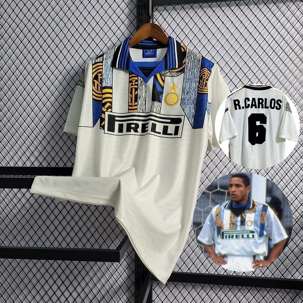 (S-2XL) 95 / 96 Inter Milan Away Retro Fan Jersey-FG001