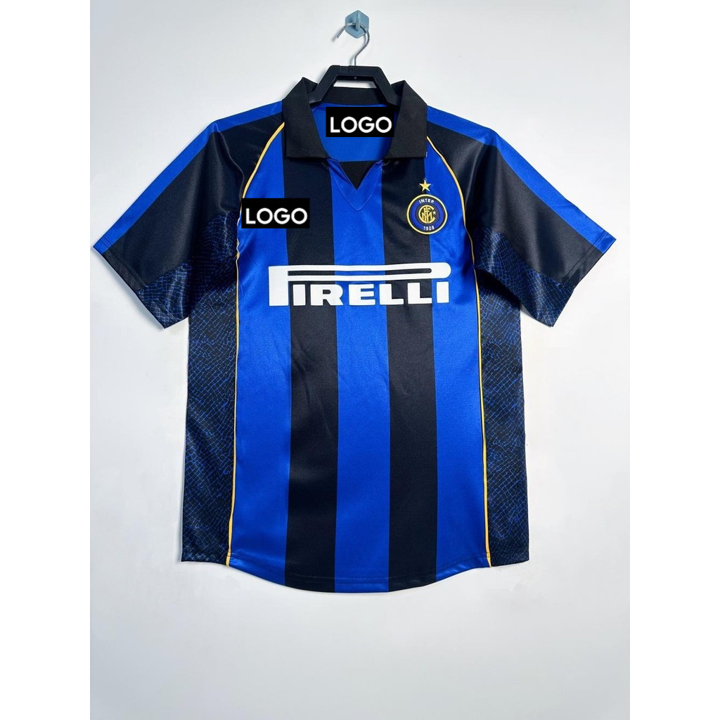 01-02 Áo thun thể thao bóng đá Inter Milan Home Retro
