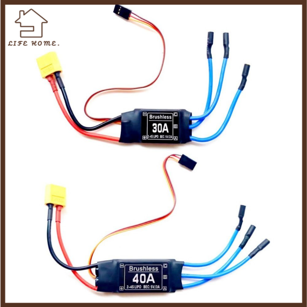 Bộ điều khiển tốc độ điện tử YELGIRL, ESC không chổi than 30A 40A 5V 3A UBEC, Dễ dàng sử dụng 2-4S T