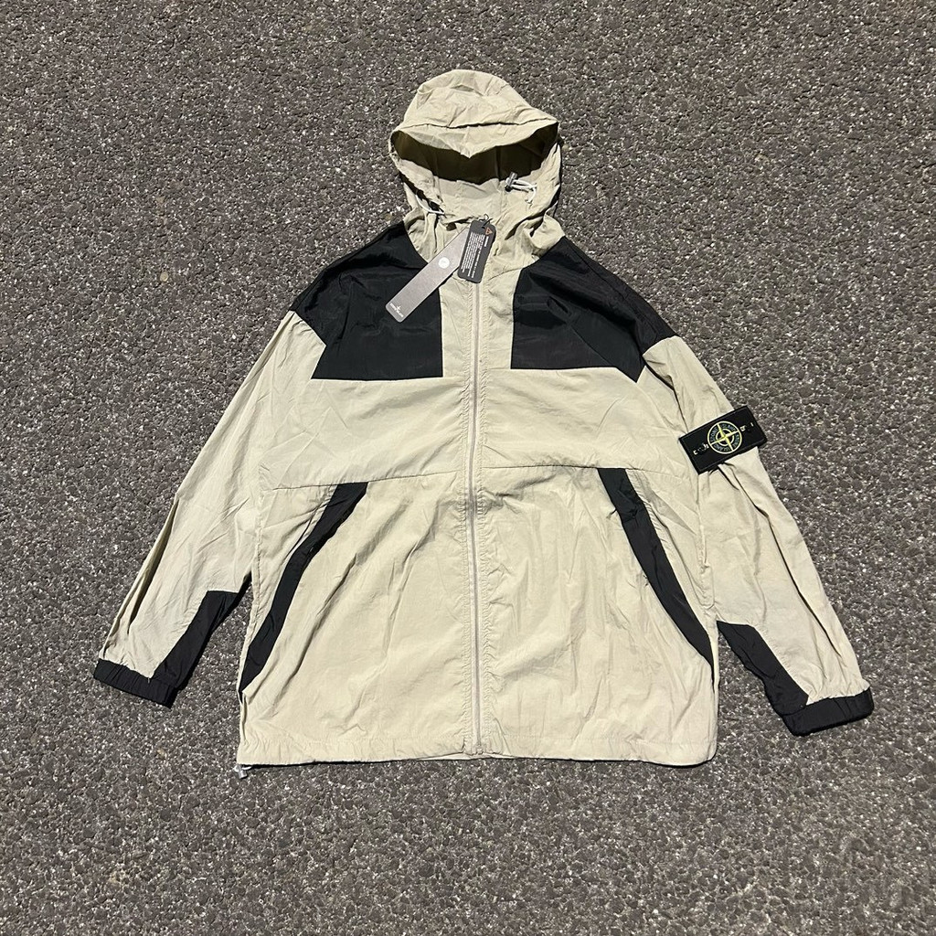 Stone Island Hooded Zipper Functional Outdoor UV Protection Sunscreen Jacket