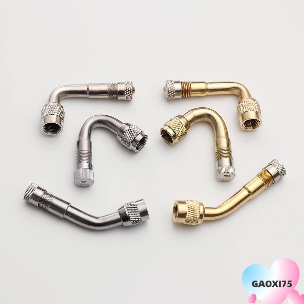 Thân van lốp khí bằng đồng GAOXI75, Van xe đạp điện góc 45 / 90 / 135 độ nhiều màu, với bộ chuyển đổ