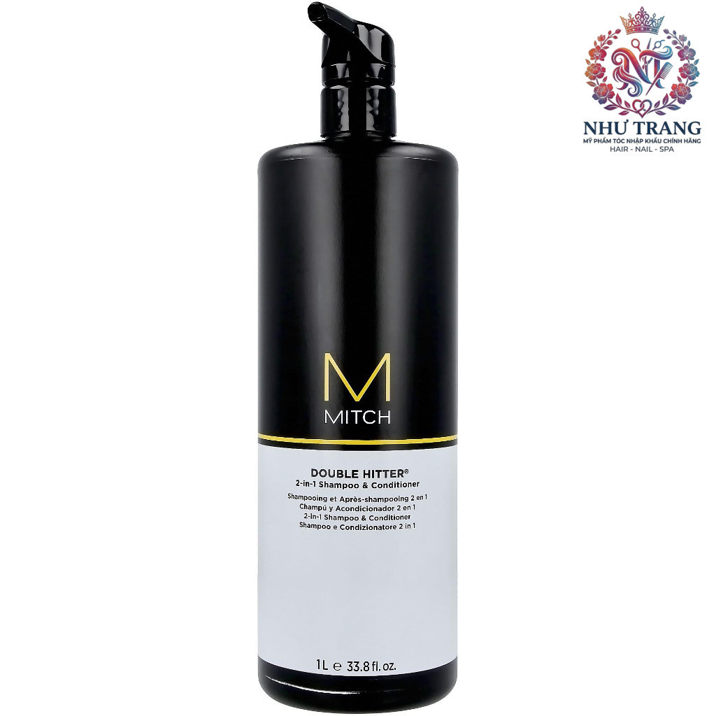 Dầu gội và xả 2 trong 1 Double Hitter Paul Mitchell Mitch 1000ml .NT