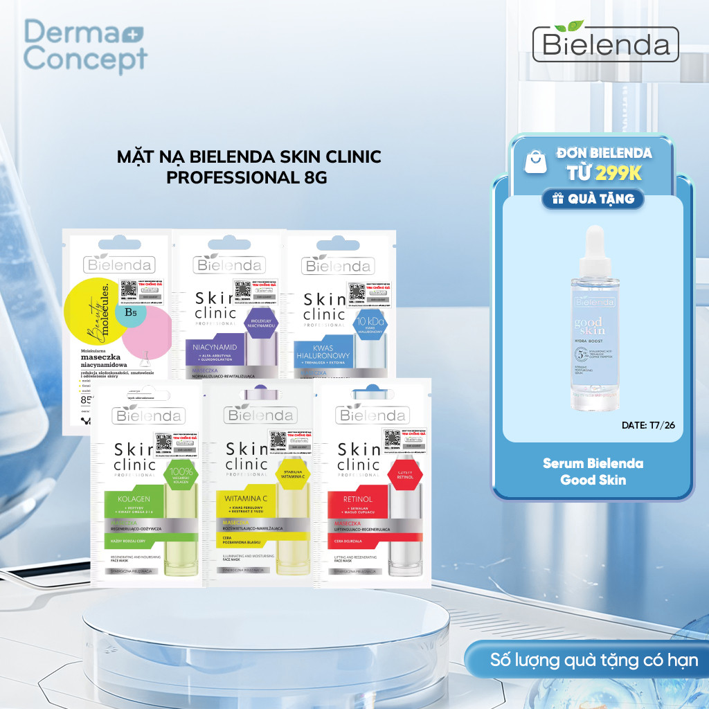 Mặt nạ Bielenda Skin Clinic Professional Retinol 8g